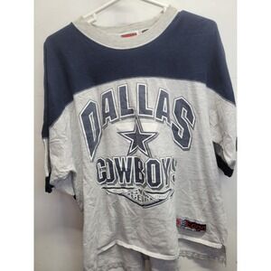 NFL The Edge Dallas Cowboys Gym Gear Vtg Large Shirt, Football,‎ 1990's